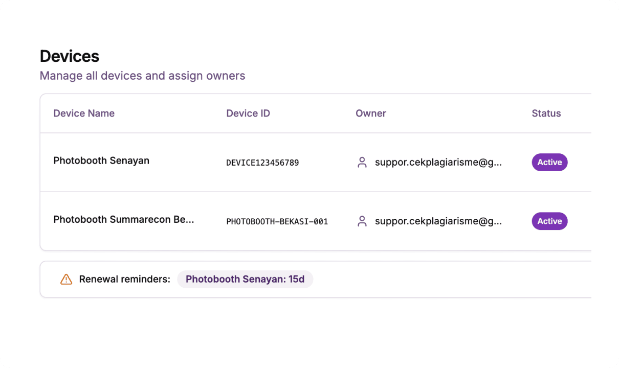 Multi-Event Management